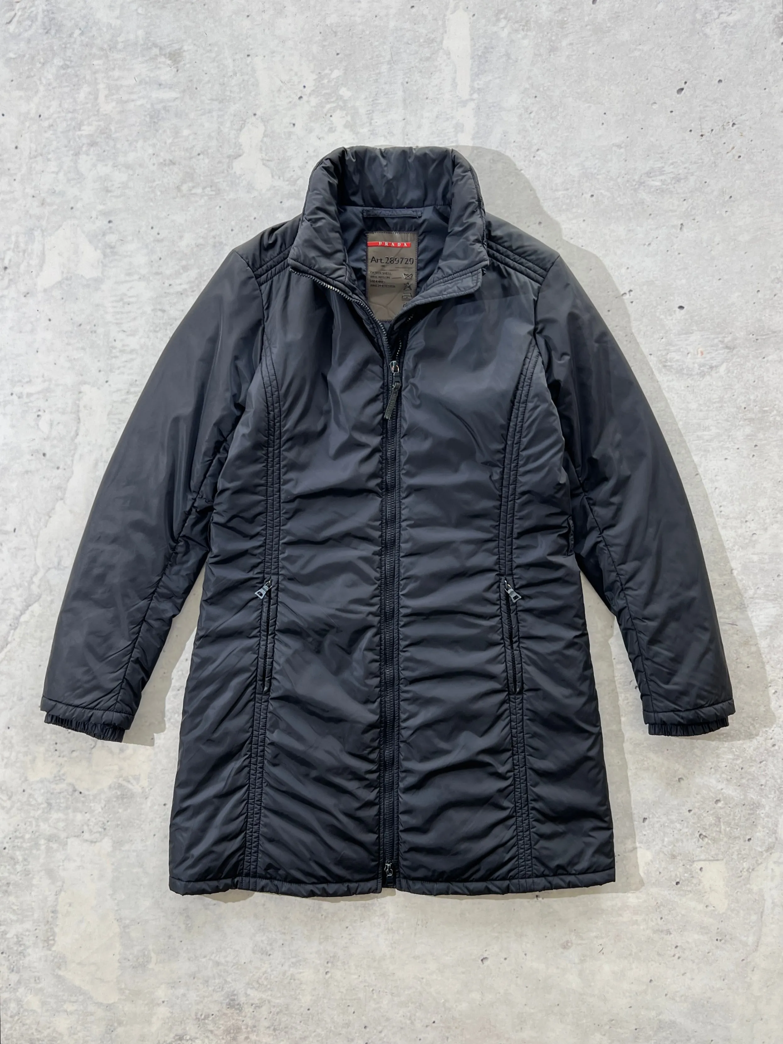 00's Prada Sport Nylon padded Zip Up Jacket (Women's S)