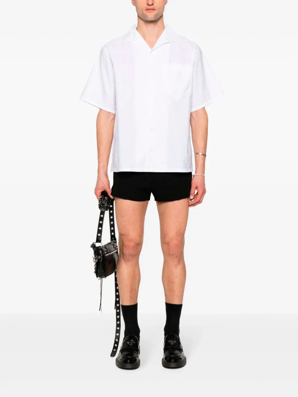 Appliqué-logo shirt