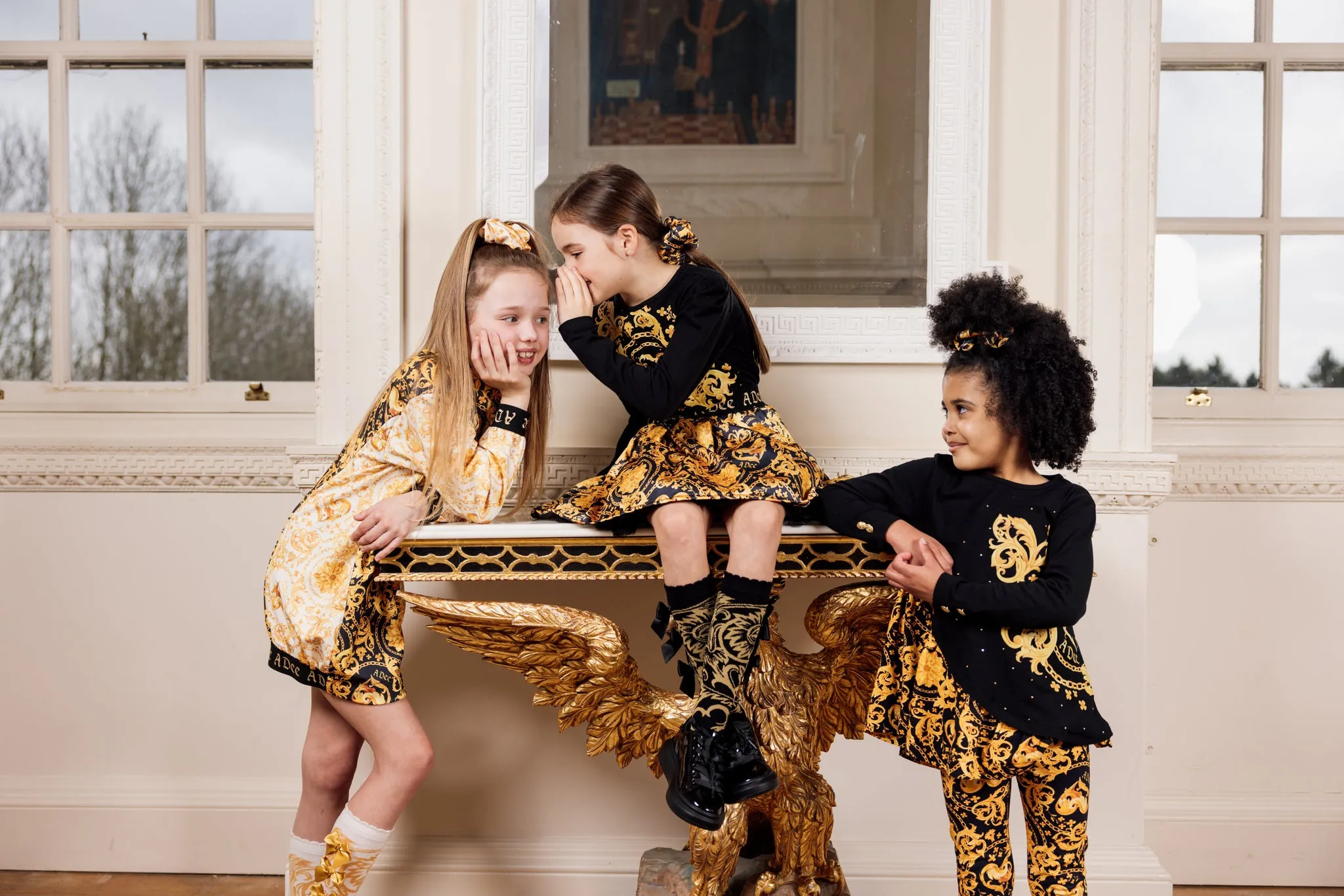 AW23 A Dee Girls Baroque Love Blair Dress