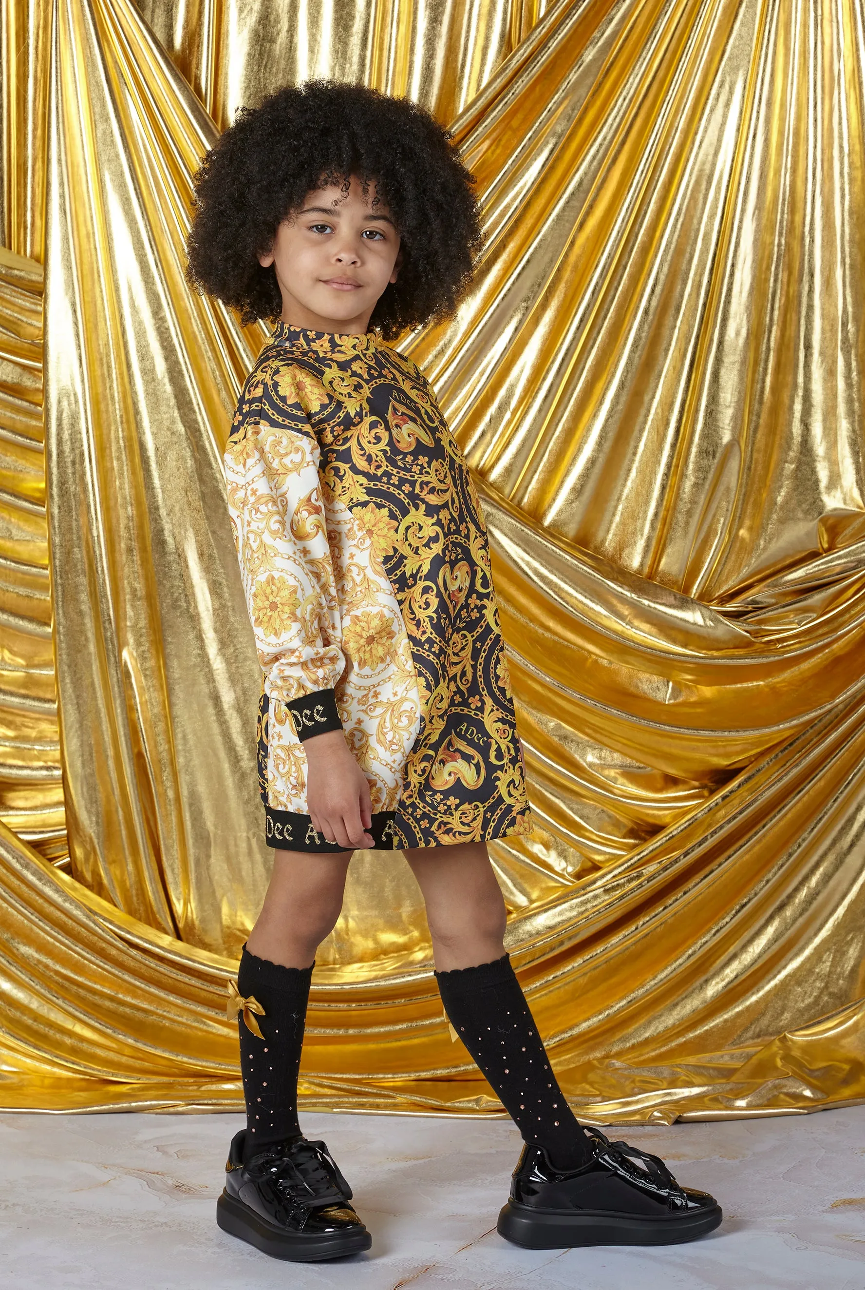 AW23 A Dee Girls Baroque Love Blair Dress