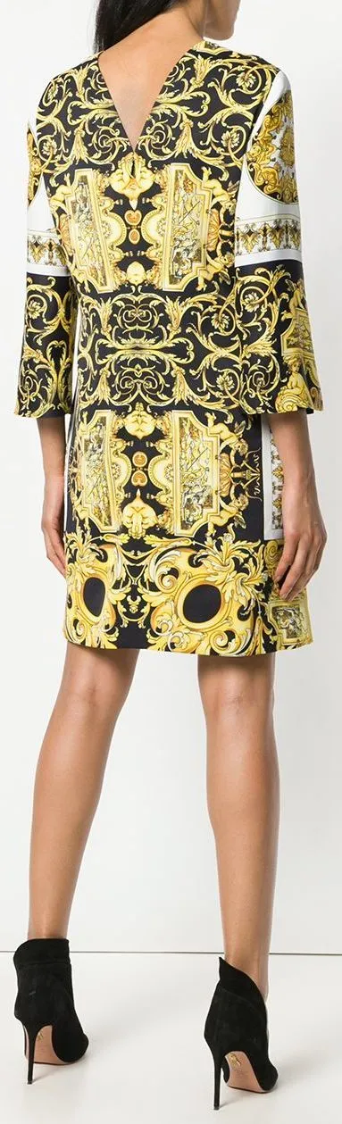 Baroque Print Dress