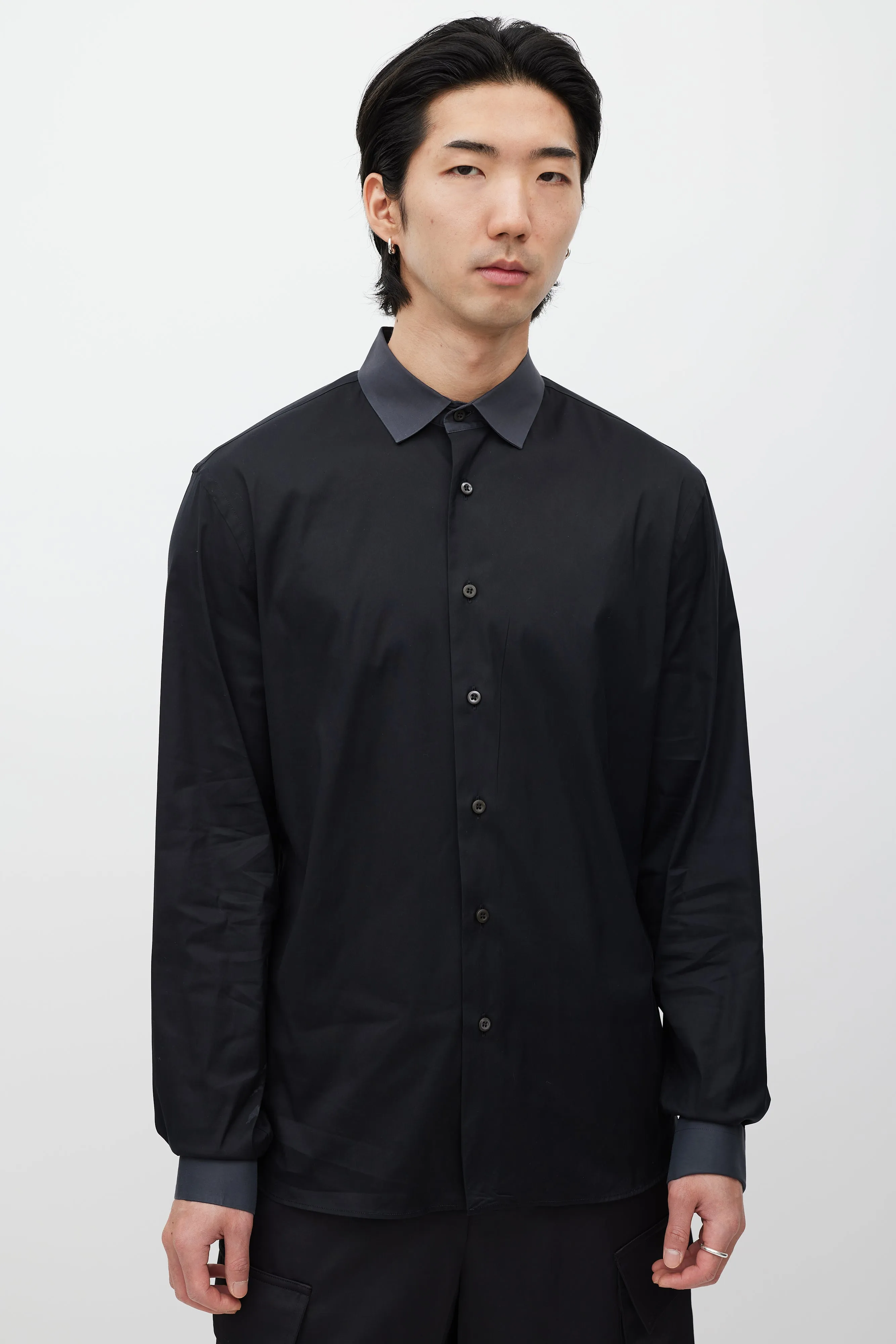Black Poplin Shirt