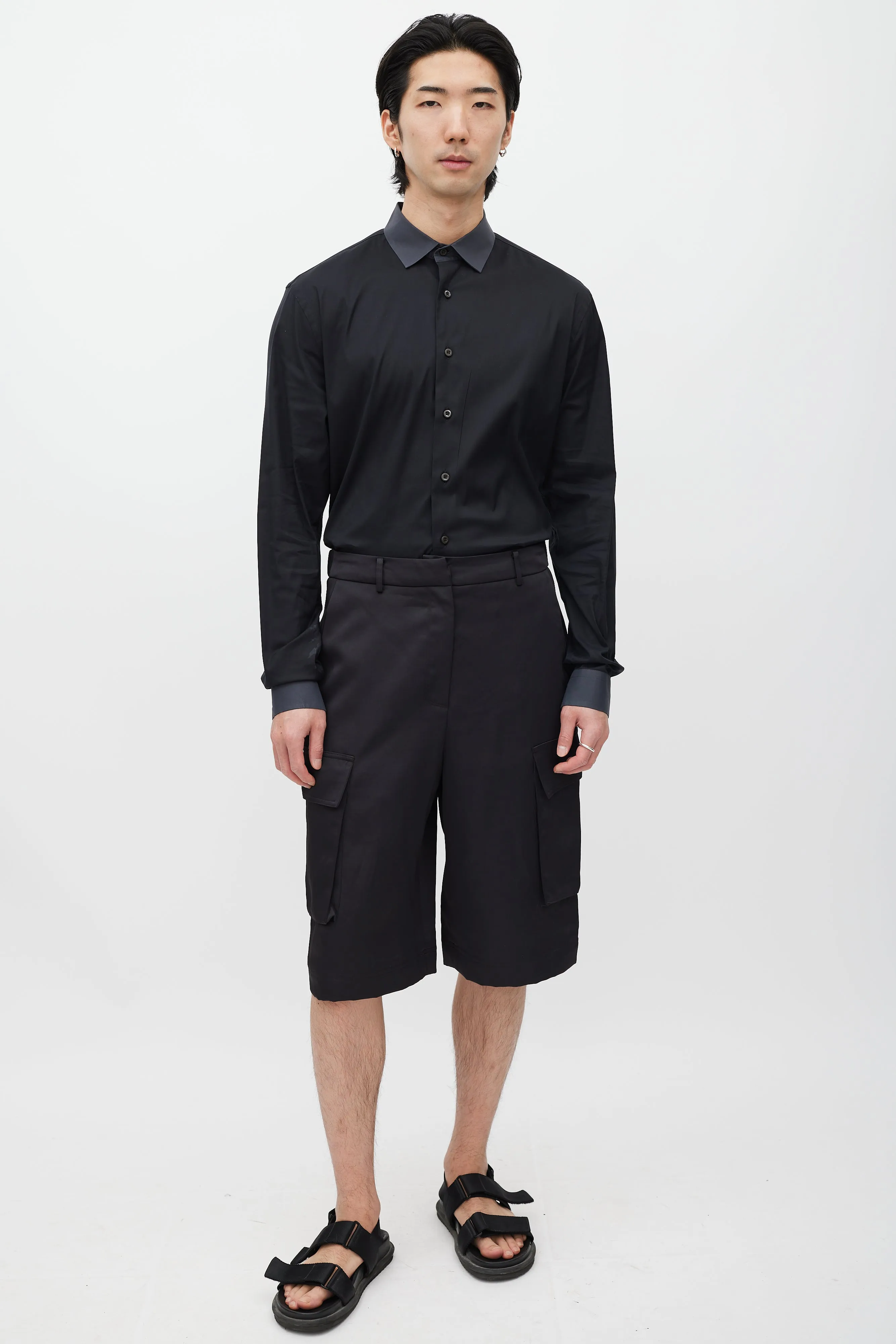 Black Poplin Shirt