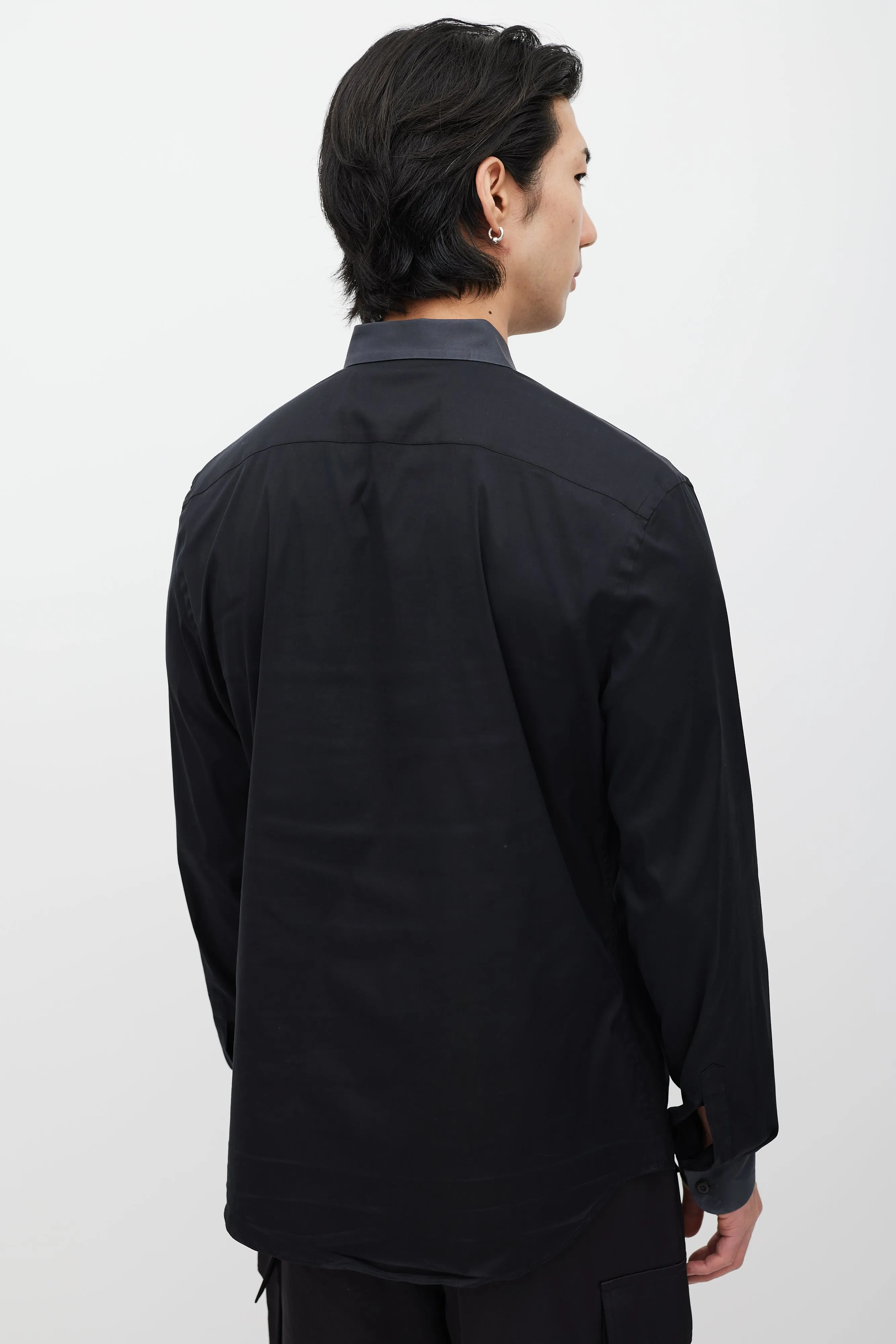 Black Poplin Shirt