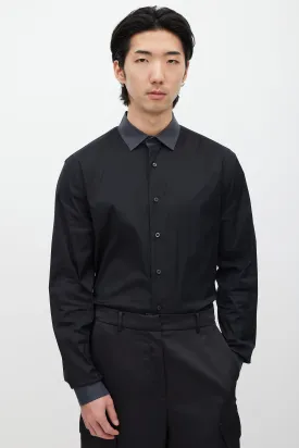 Black Poplin Shirt