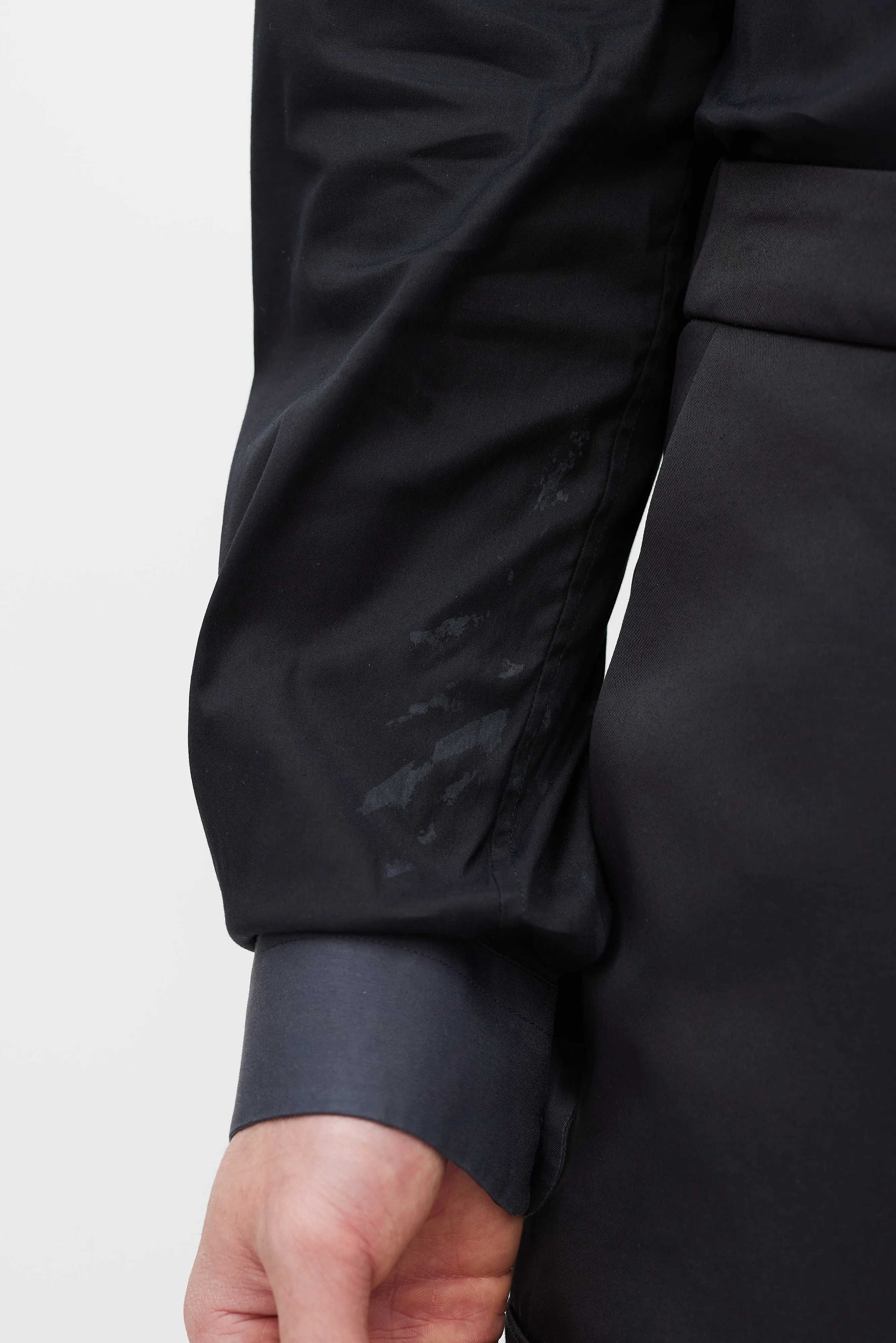 Black Poplin Shirt
