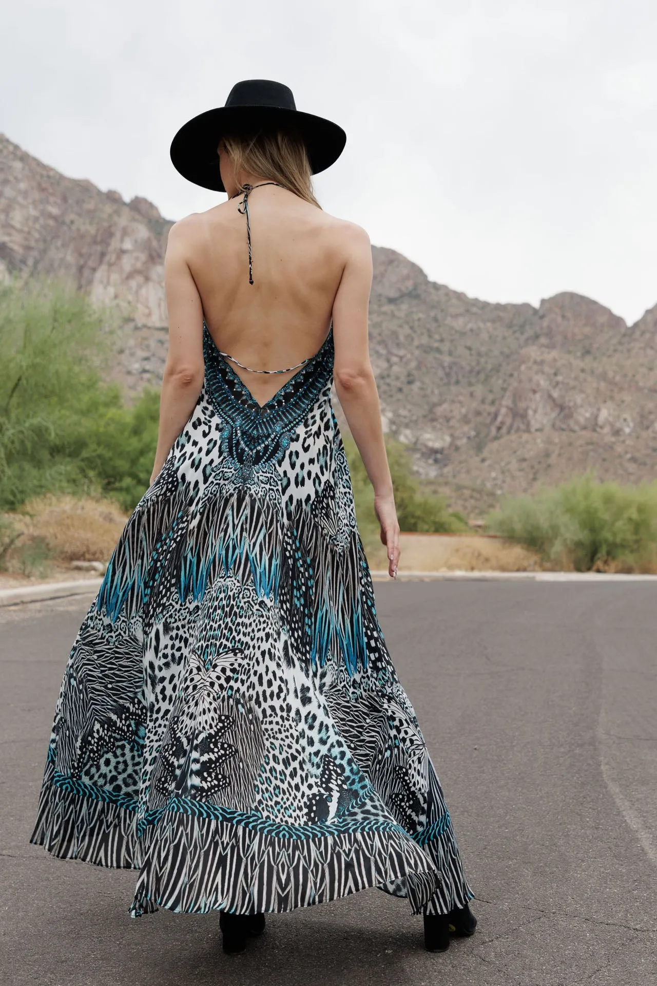 Blue Vacation Maxi Dress
