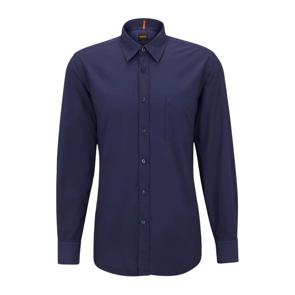 BOSS Relegant Navy Regular Fit Shirt