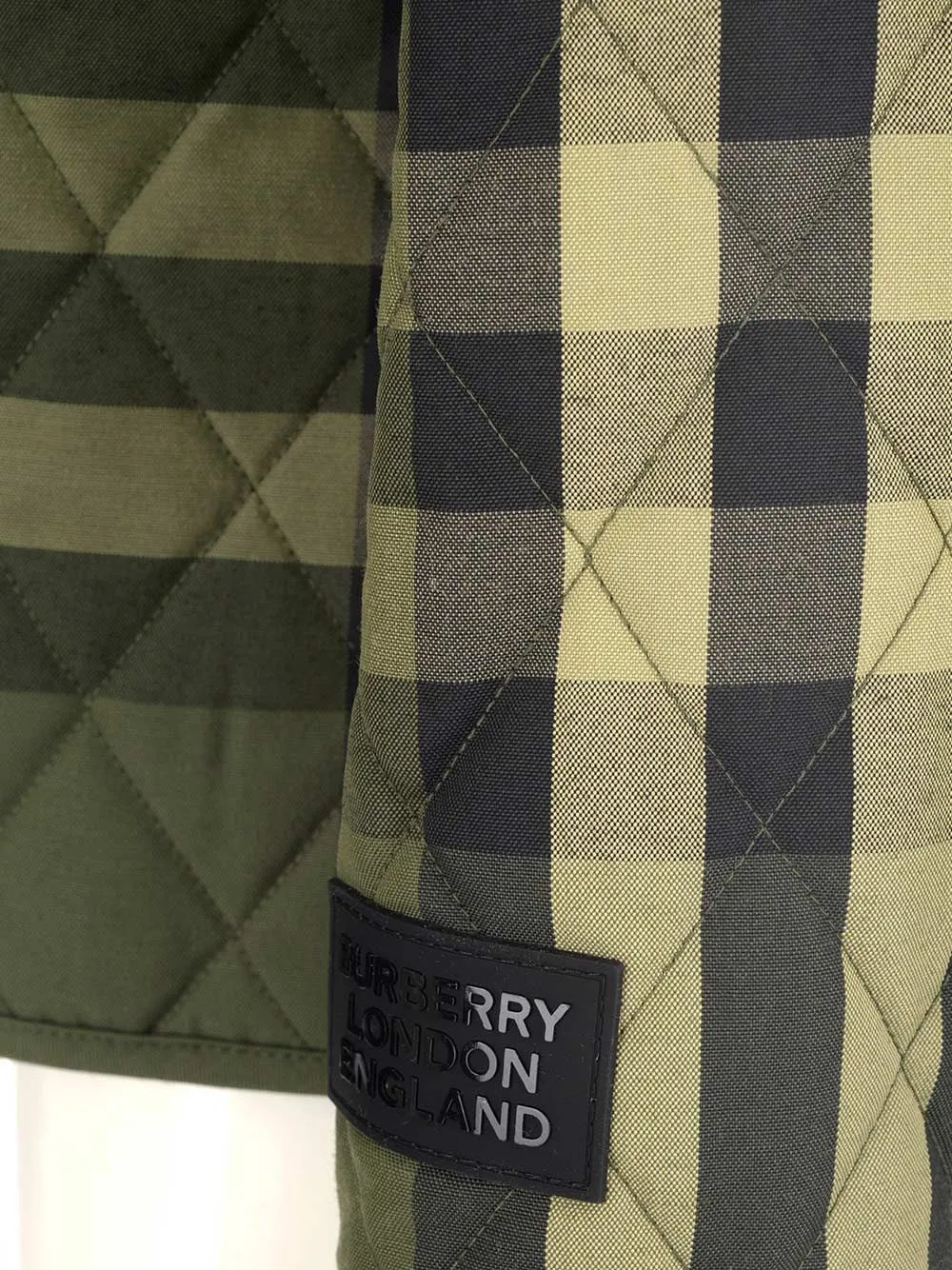 Burberry Checked Diamond Quilted Jacket