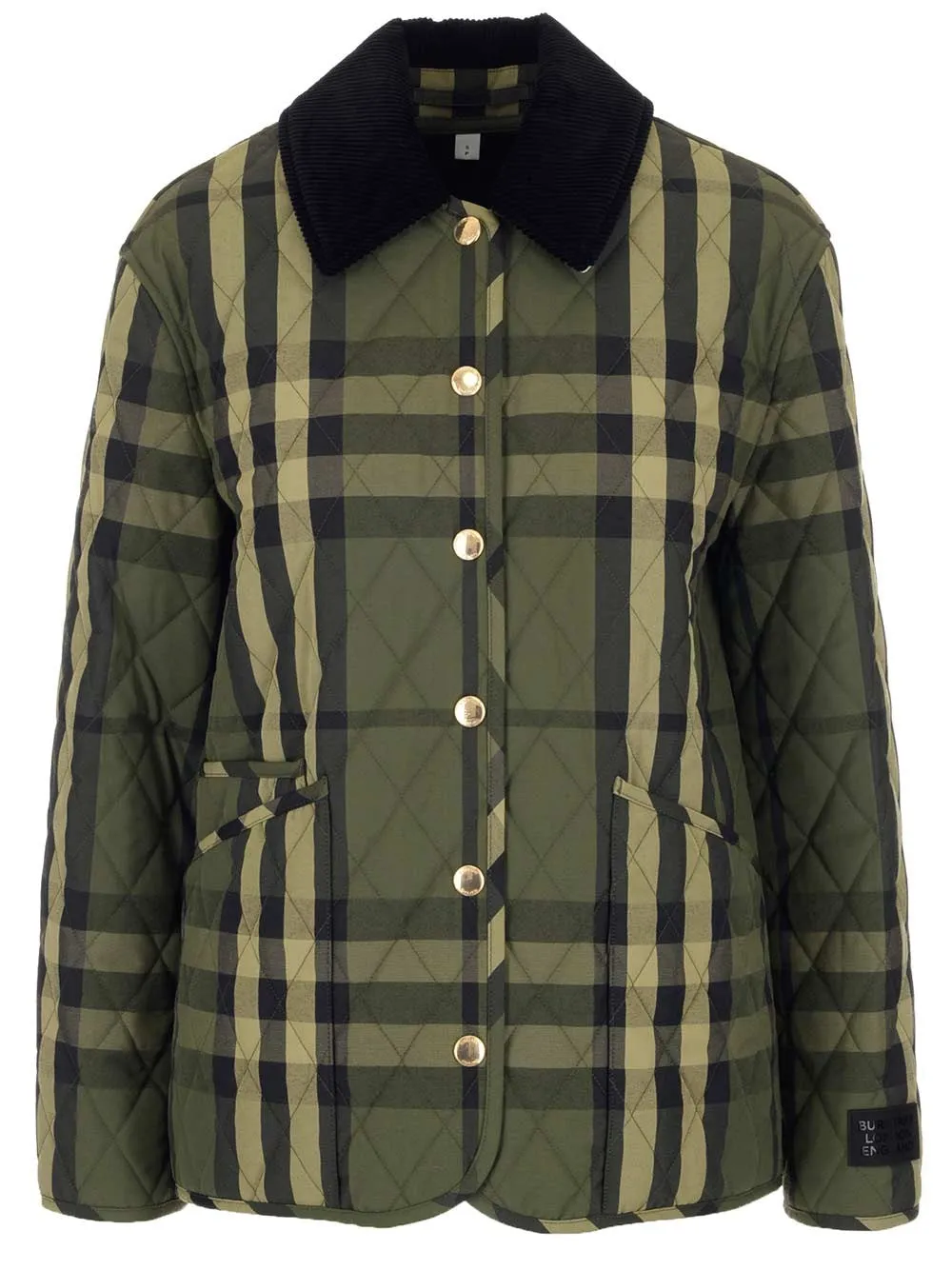 Burberry Checked Diamond Quilted Jacket