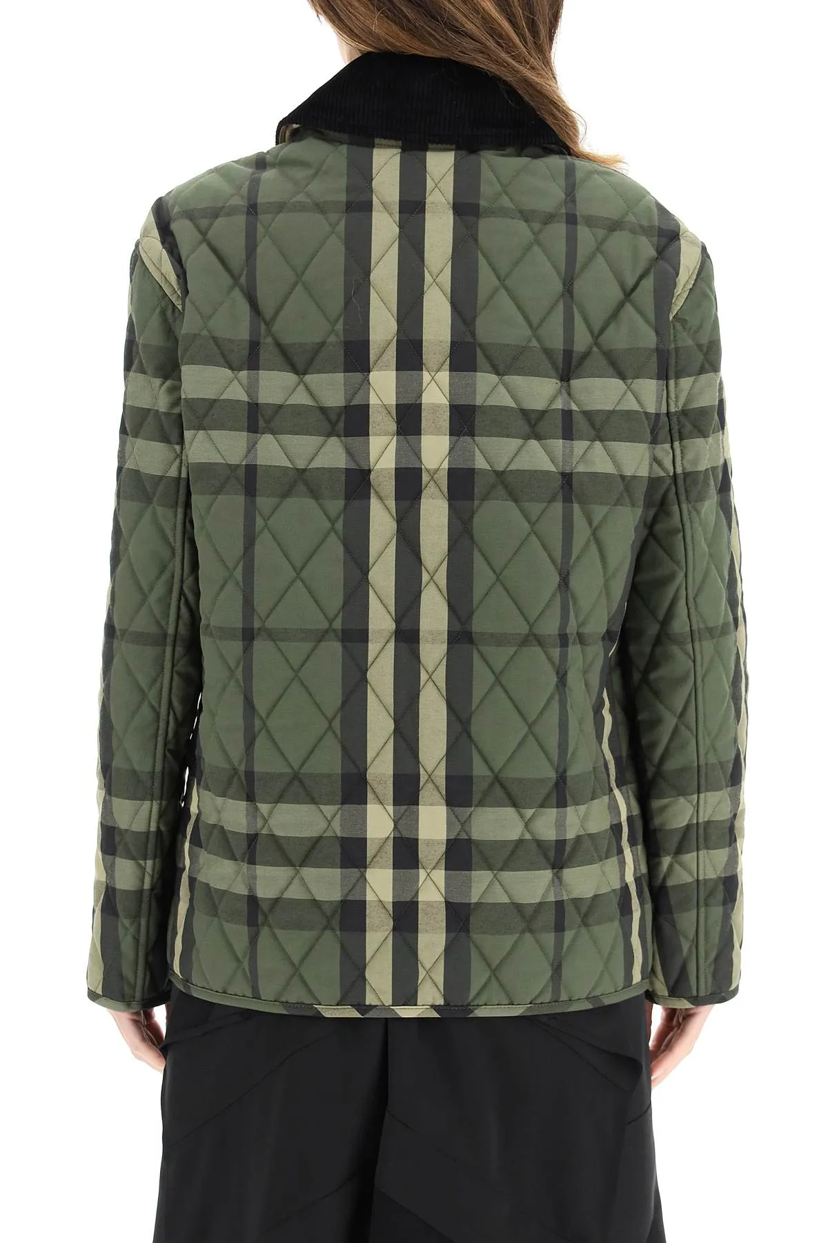 Burberry Checked Diamond Quilted Jacket