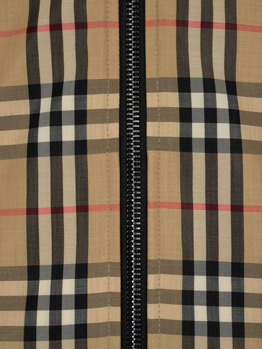 Burberry Checked Hooded Jacket
