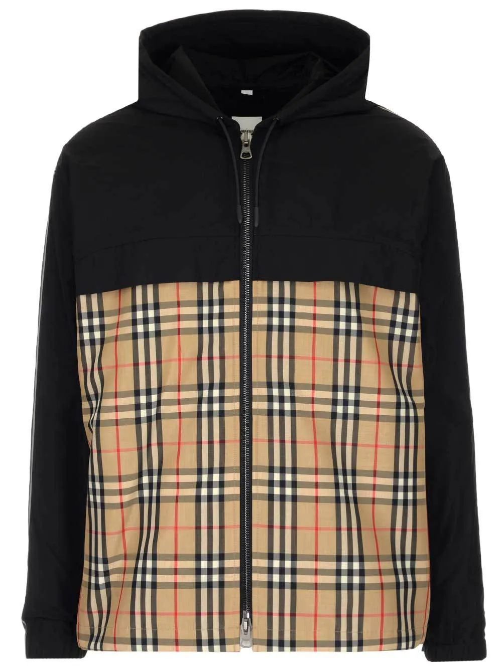 Burberry Checked Hooded Jacket