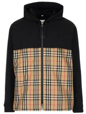 Burberry Checked Hooded Jacket