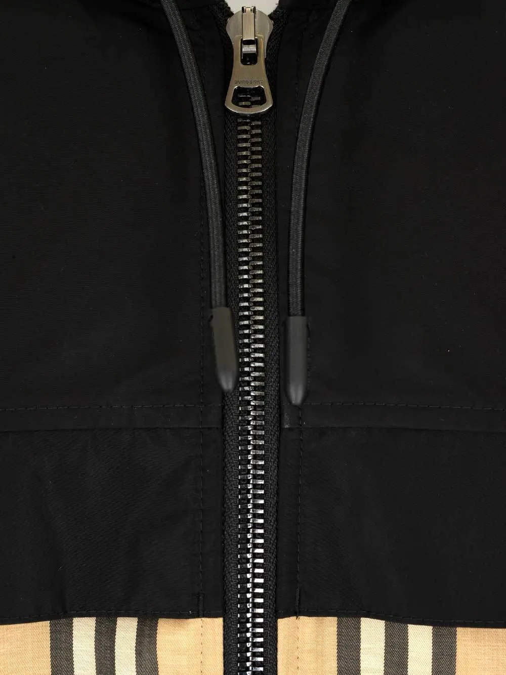 Burberry Checked Hooded Jacket