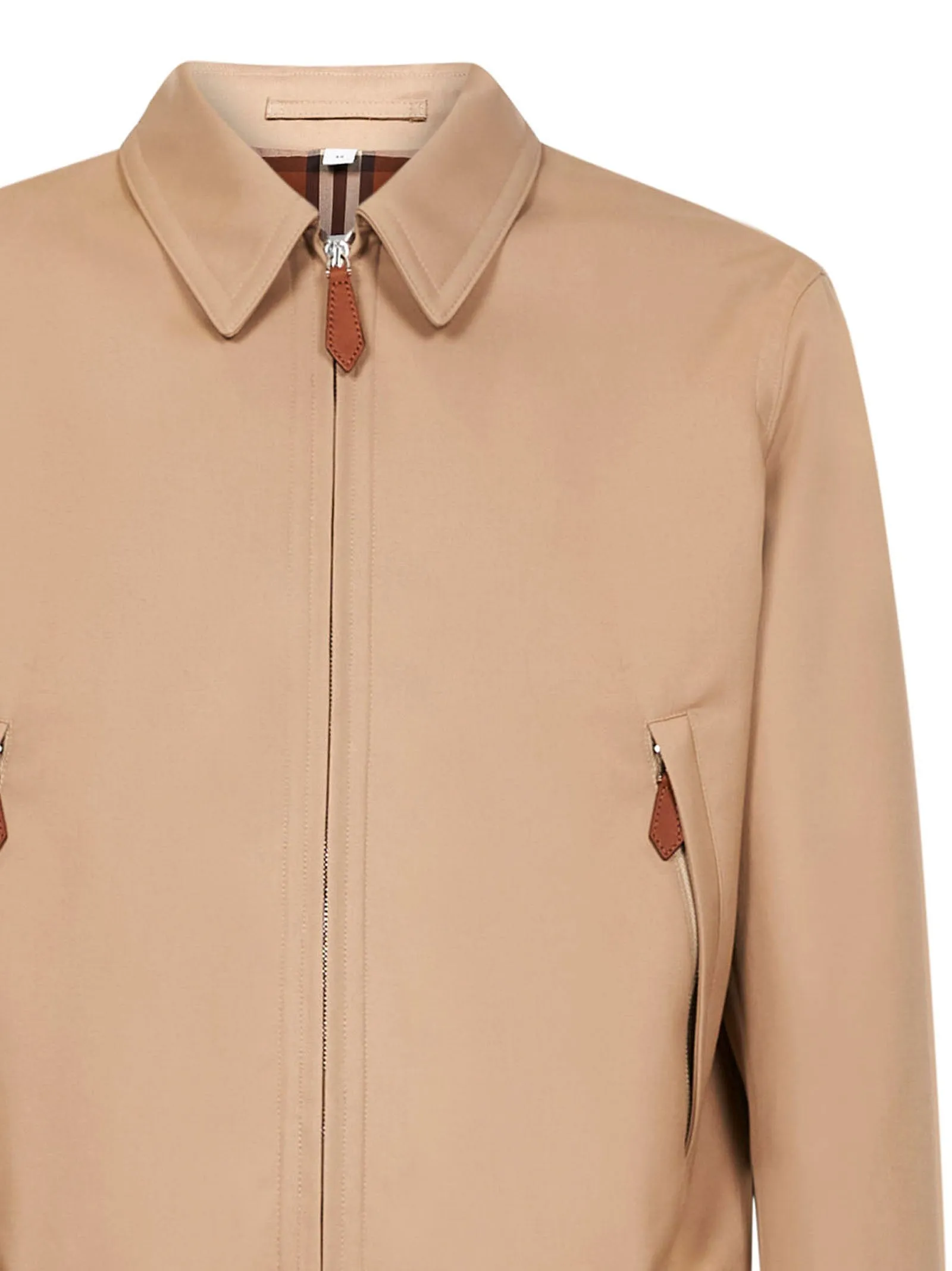Burberry Checked Lined Zipped Jacket