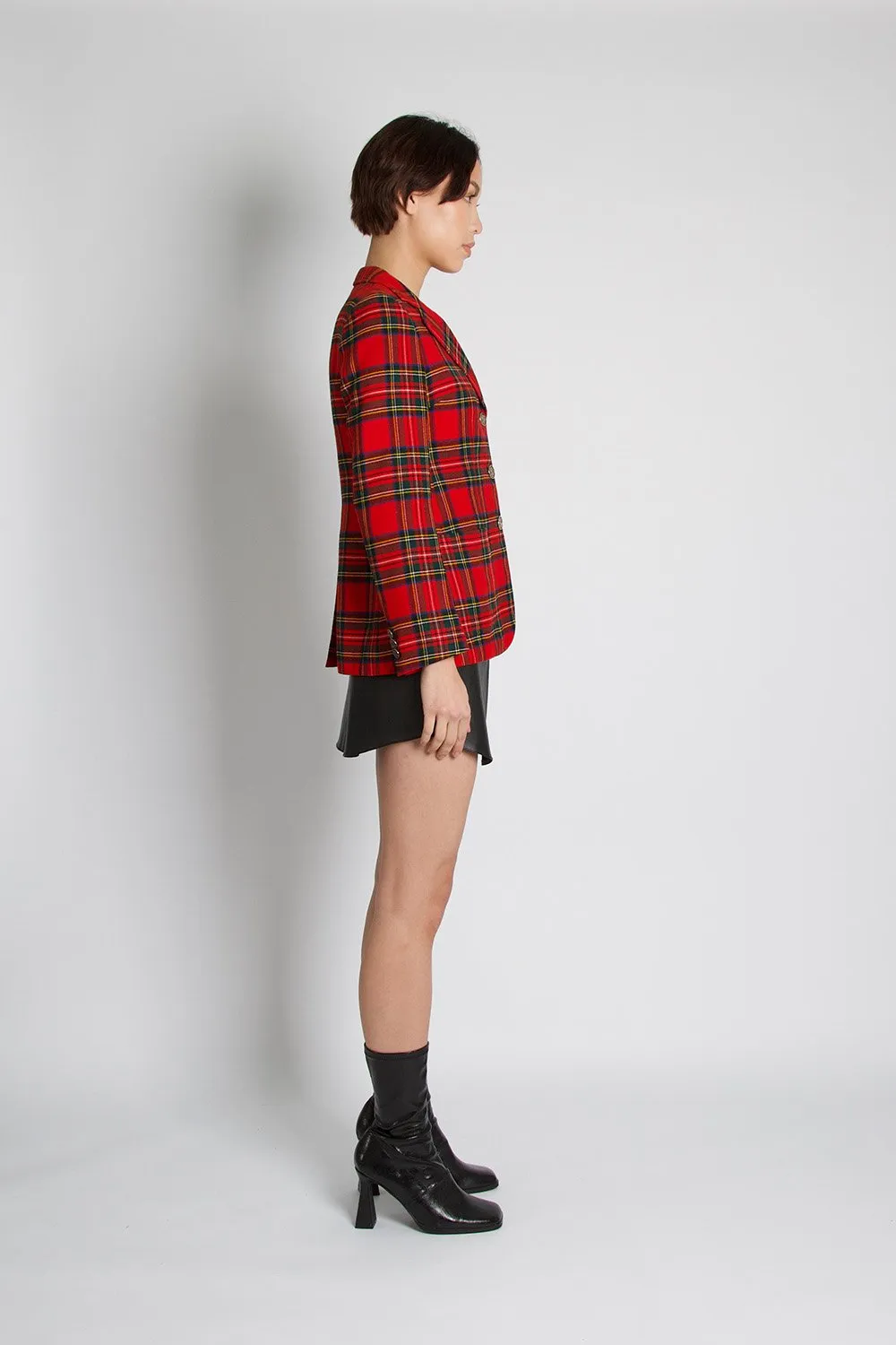 Burberry Vintage Tartan Checked Blazer