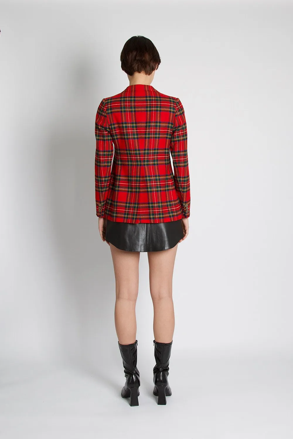 Burberry Vintage Tartan Checked Blazer