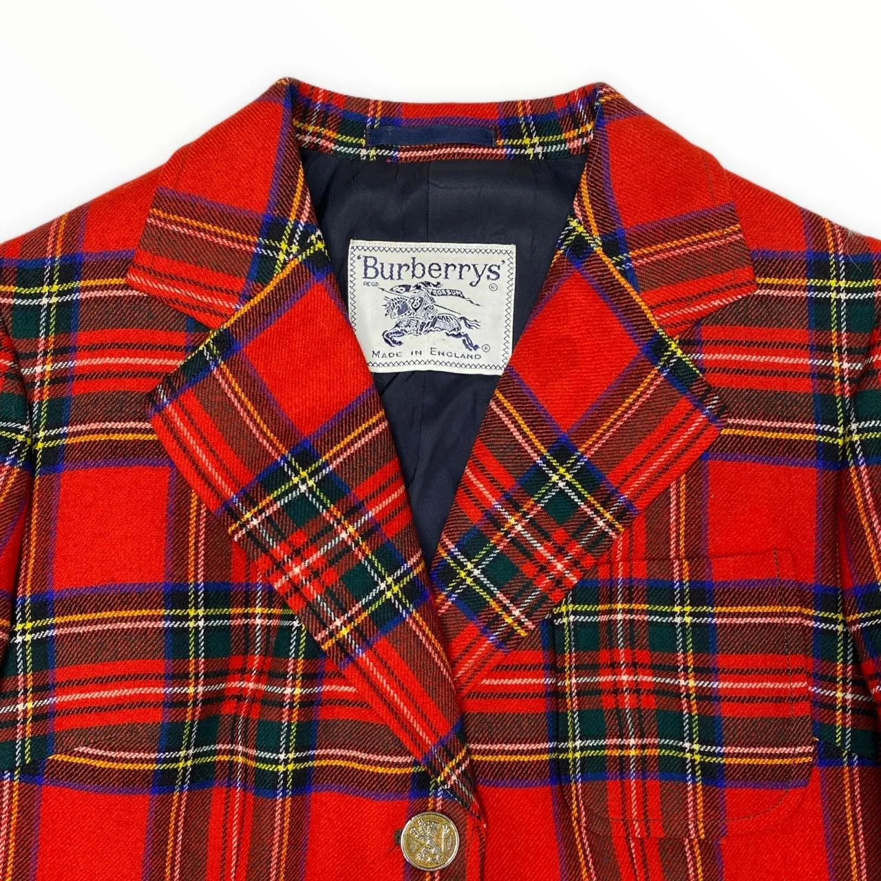 Burberry Vintage Tartan Checked Blazer