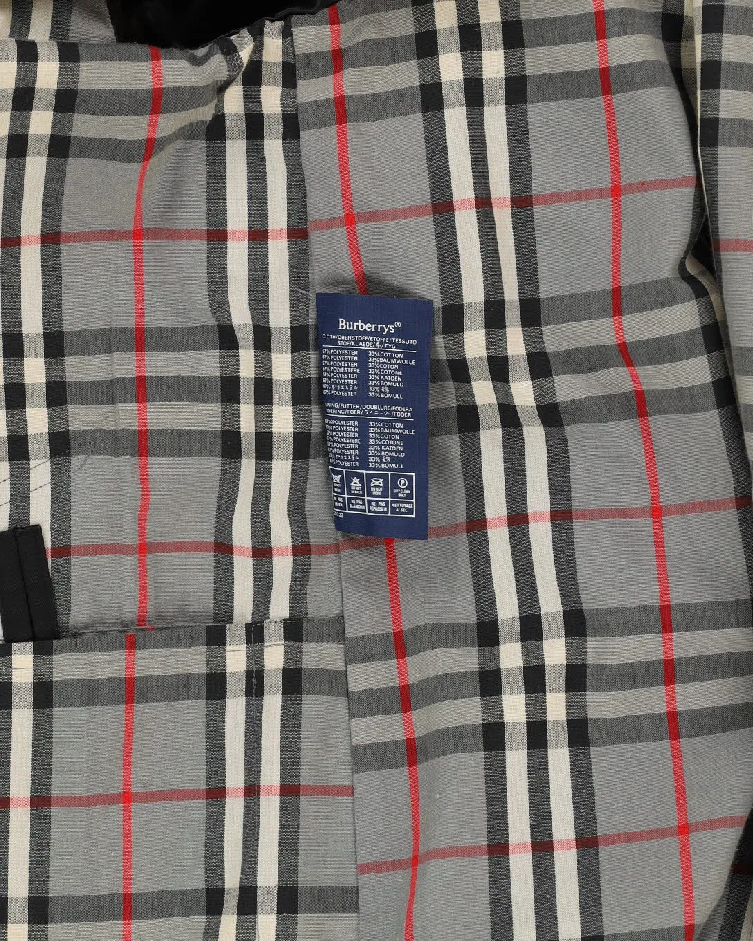 Burberrys' Black Rain Mac - L / XL