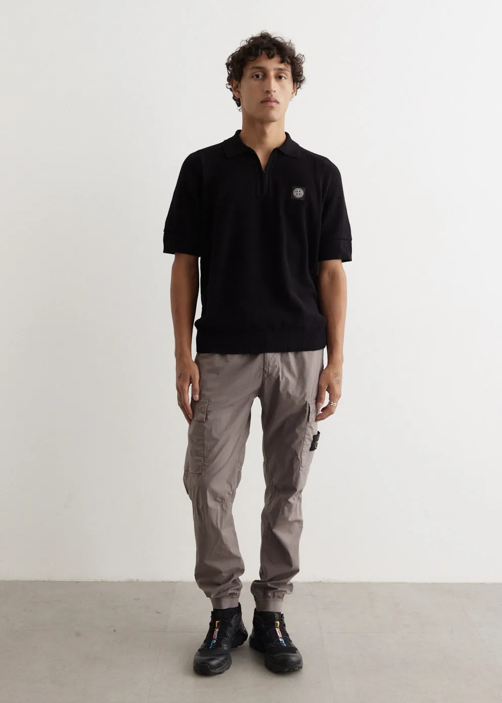 Elasticated Regular Fit Tapered Cargo Pants
