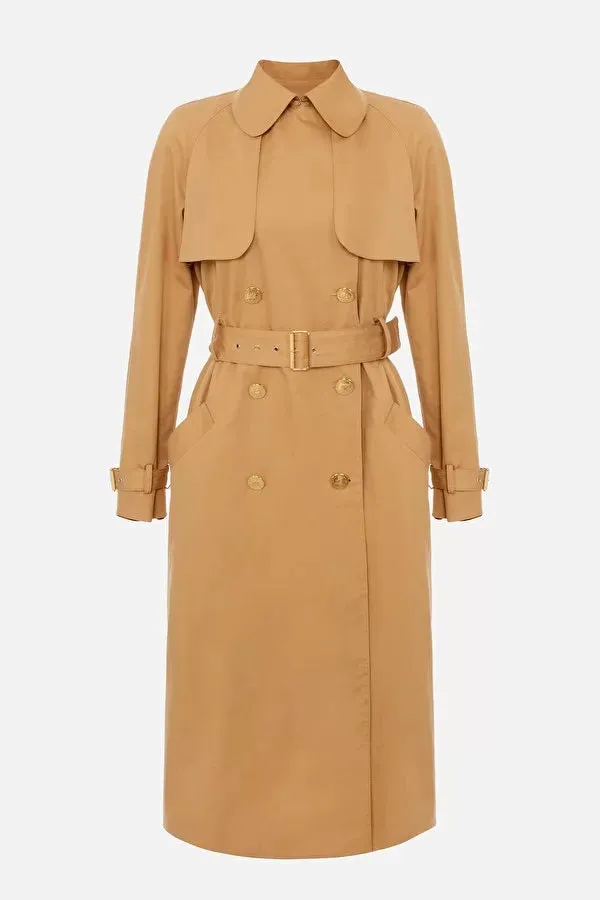 ELS-SP00331E2 CAMEL LONG COAT