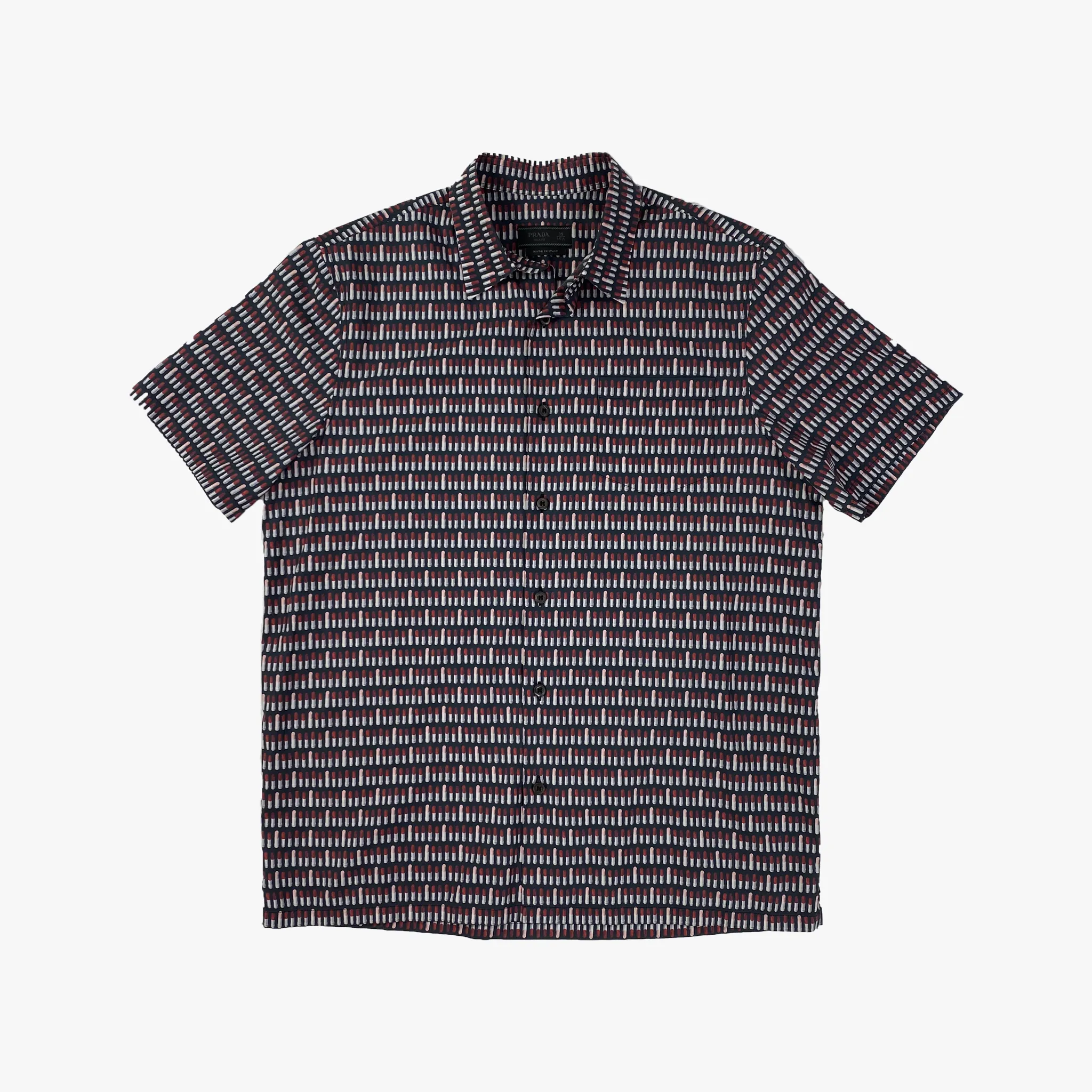 Full Lipstick Print Poplin Shirt