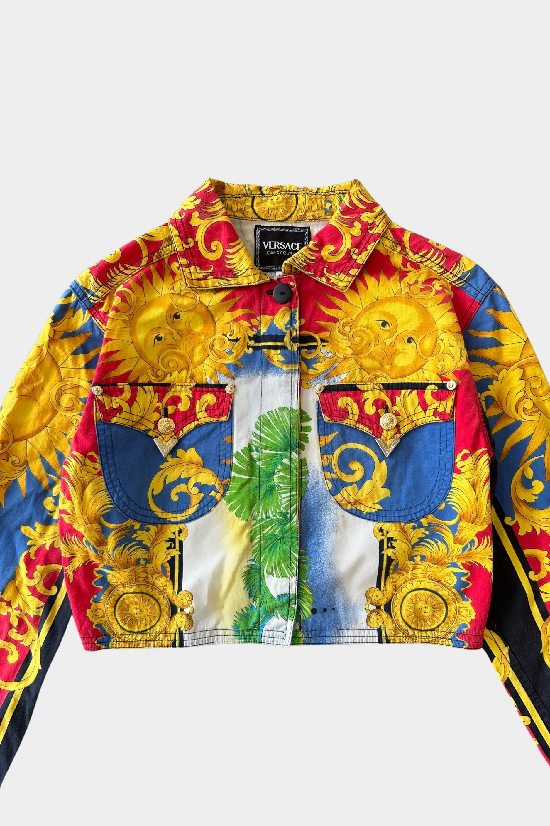 Gianni Versace S/S 1993 Baroque Sun Cropped Jacket