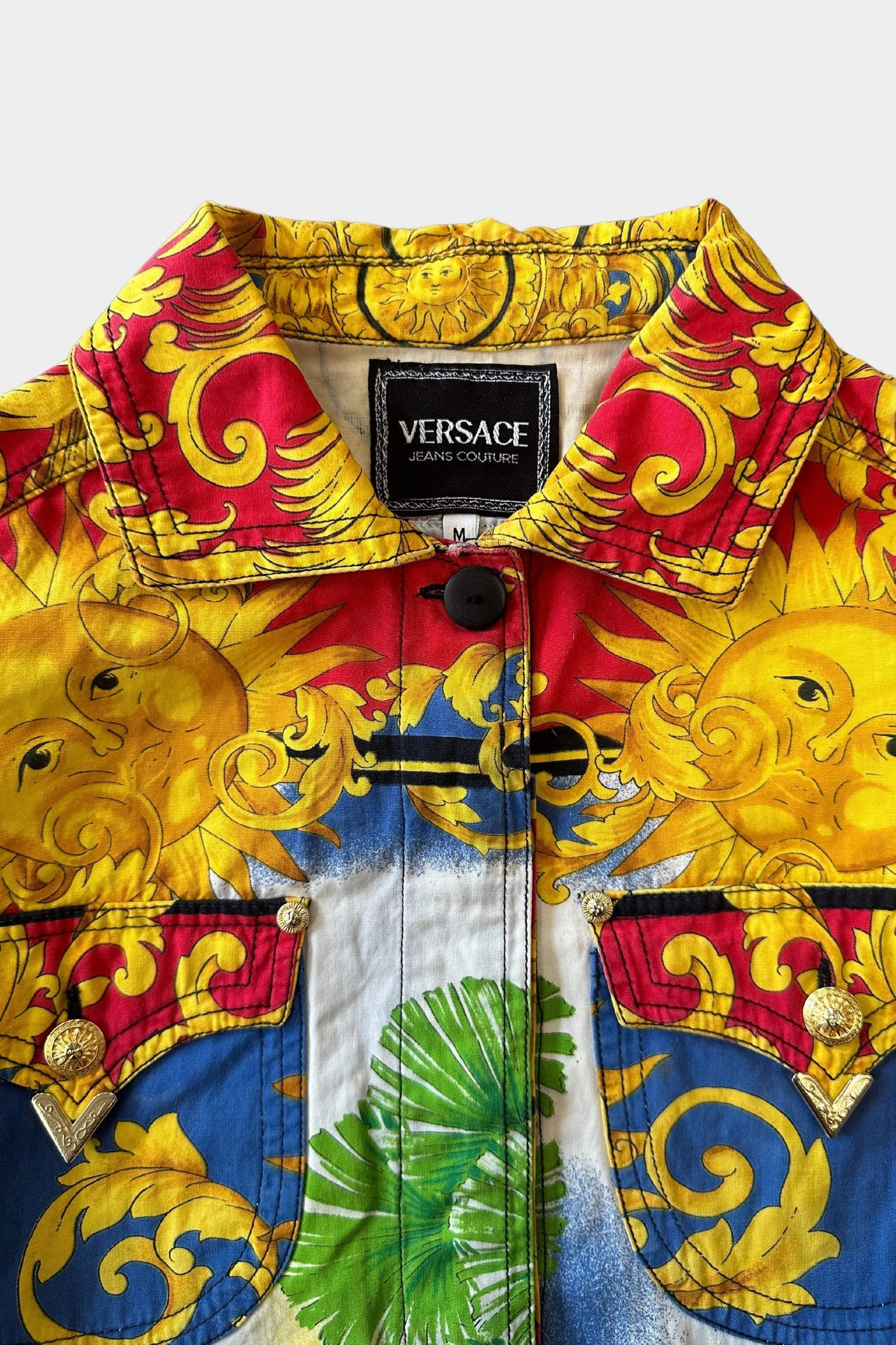 Gianni Versace S/S 1993 Baroque Sun Cropped Jacket