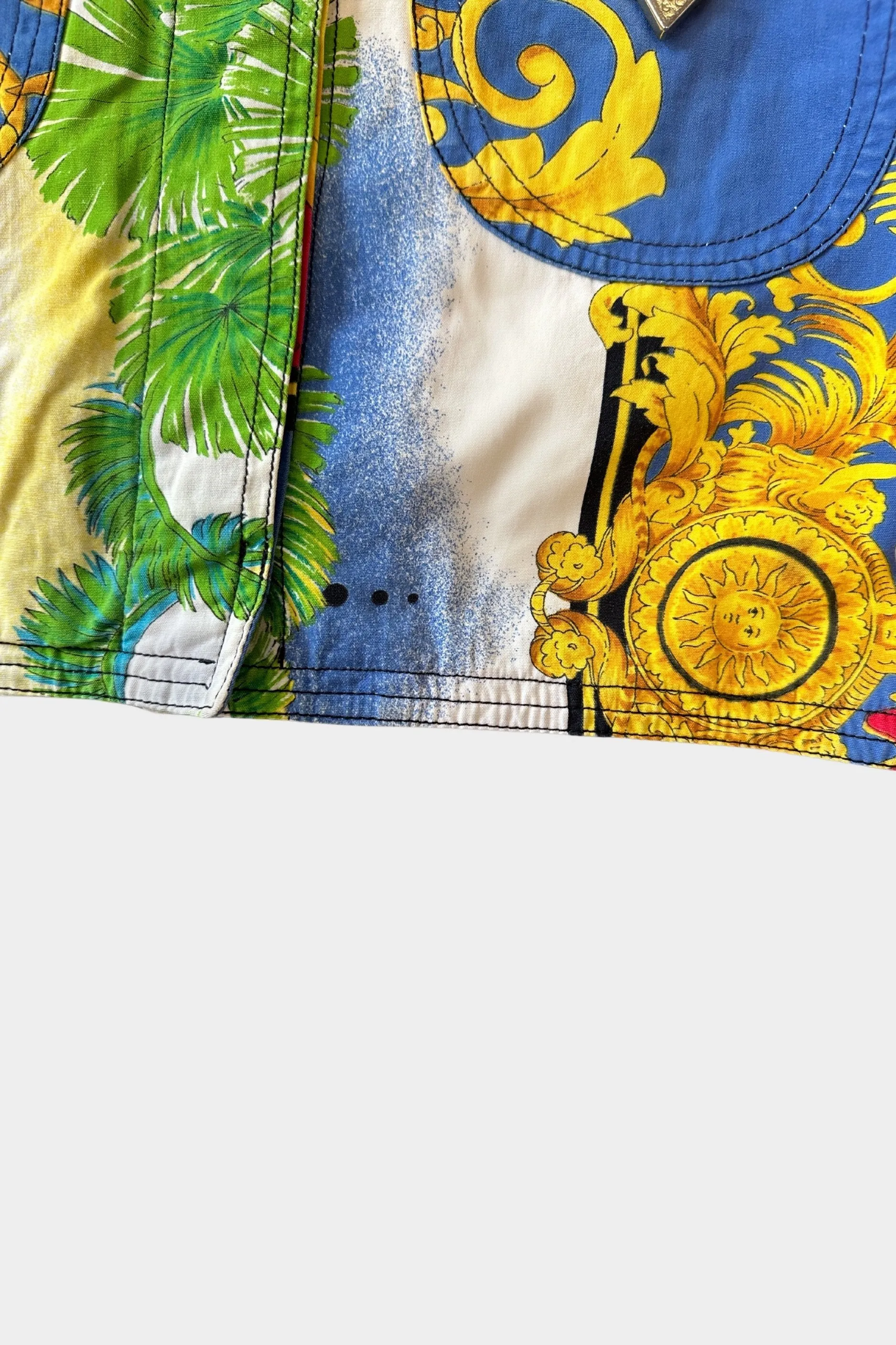Gianni Versace S/S 1993 Baroque Sun Cropped Jacket