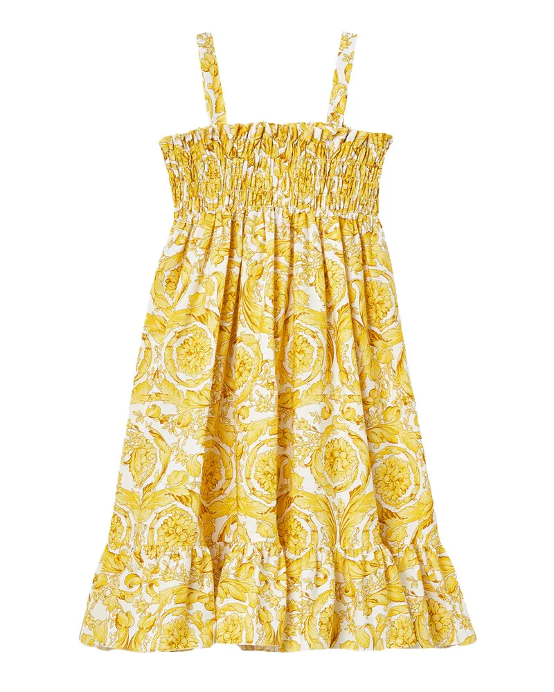 Girls Gold Baroque Dress