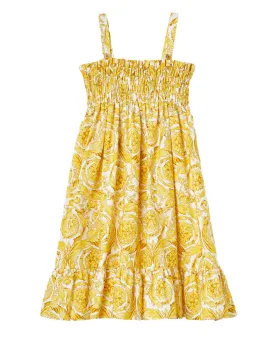 Girls Gold Baroque Dress