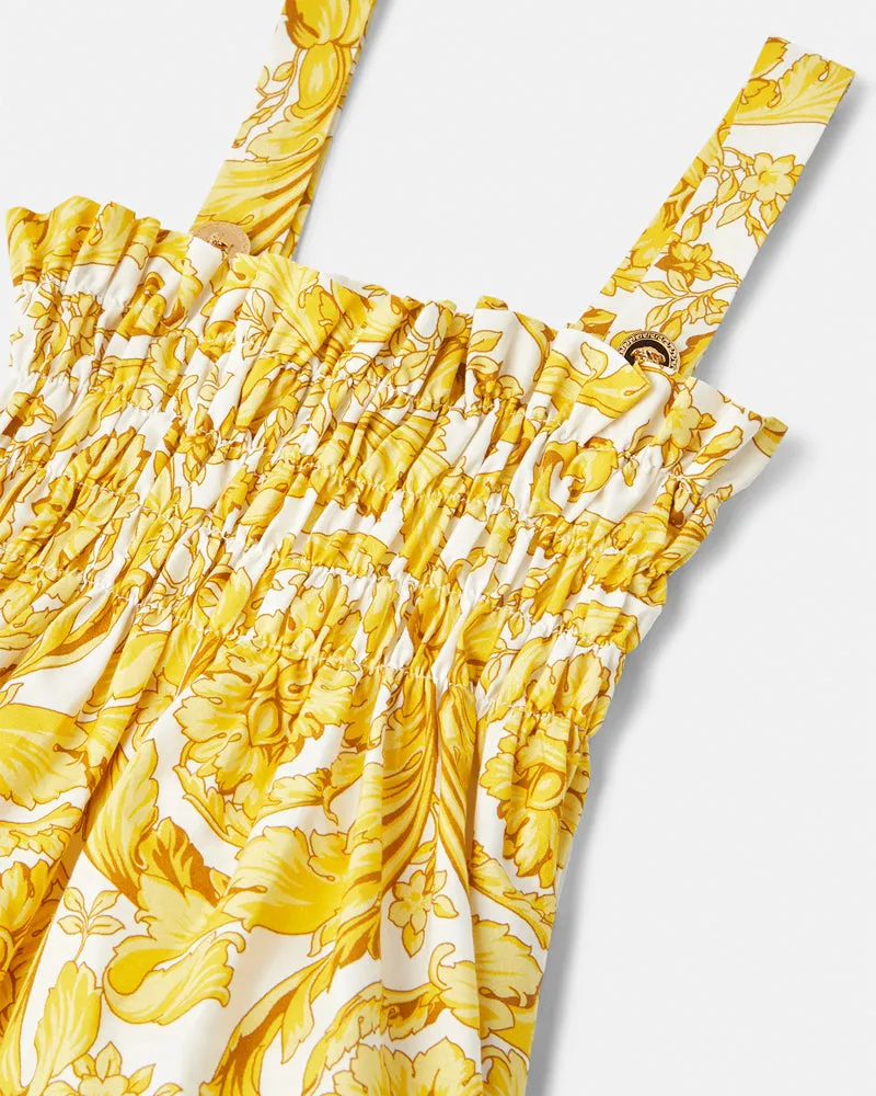 Girls Gold Baroque Dress