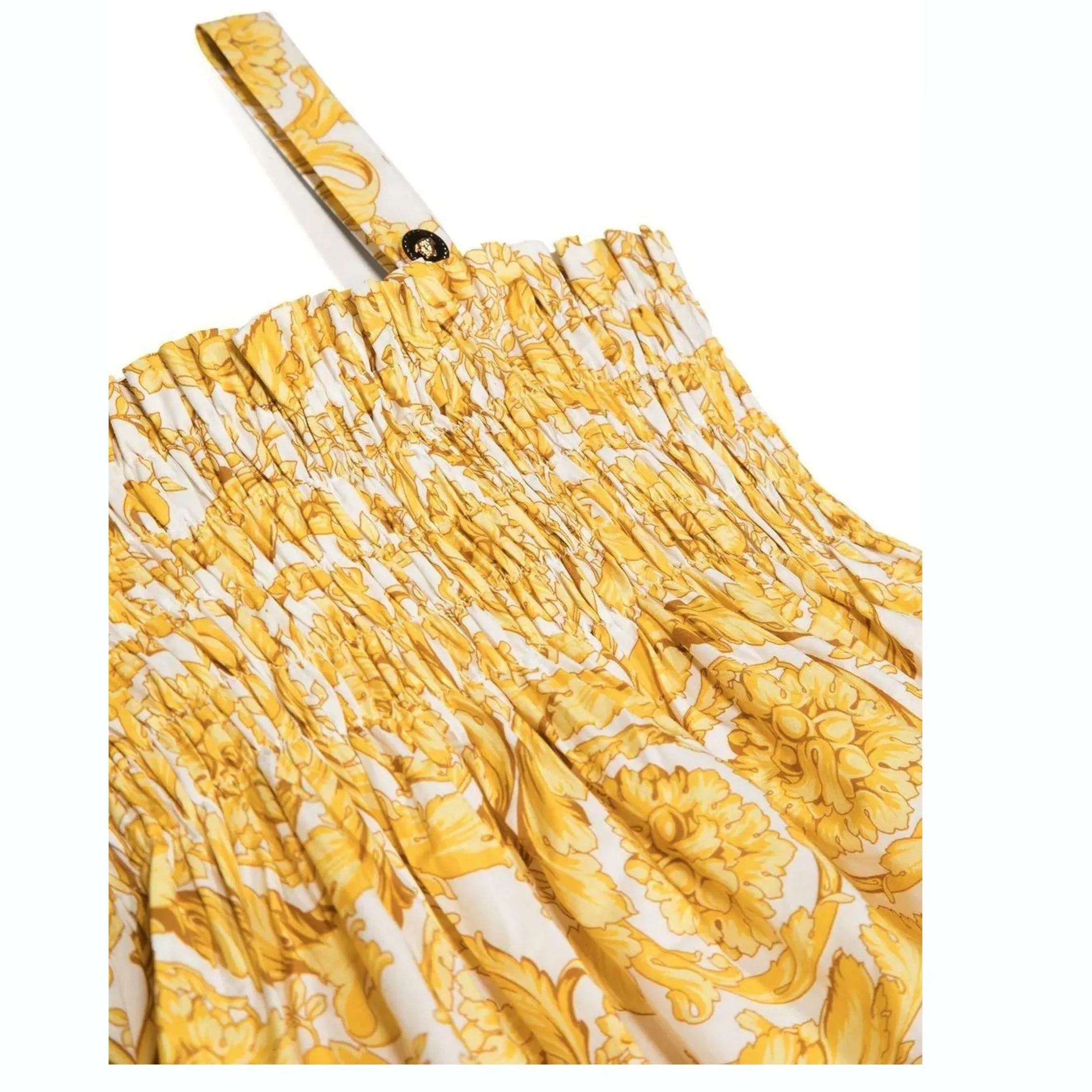 Gold Barocco Cotton Dress