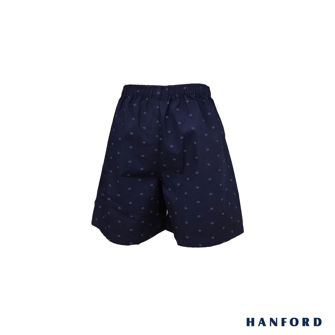 Hanford Kids/Teens 100% Premium Cotton Woven Shorts Orion - Cloud Print (Single Pack)