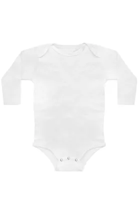 Infant Organic Cotton Long Sleeve Onesie - Salt White