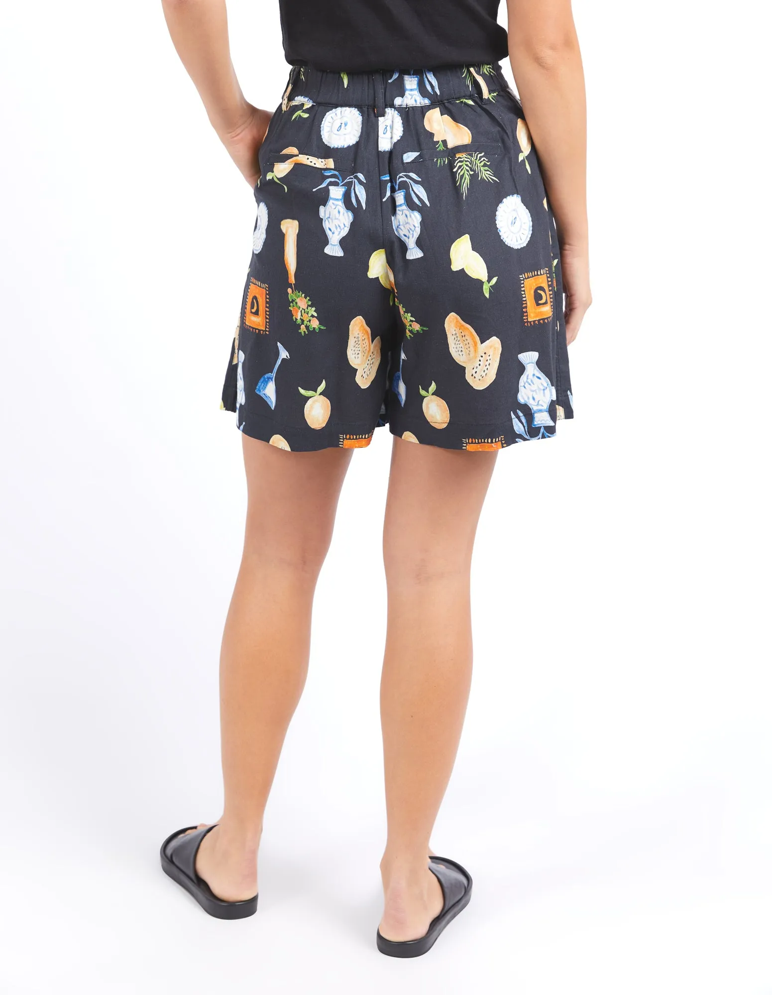 Italian Summer Shorts - Black