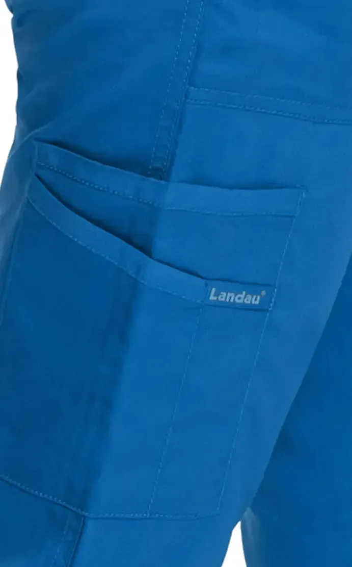 Landau ProFlex Women's Straight-Leg Cargo Scrub Pants - Petite Size