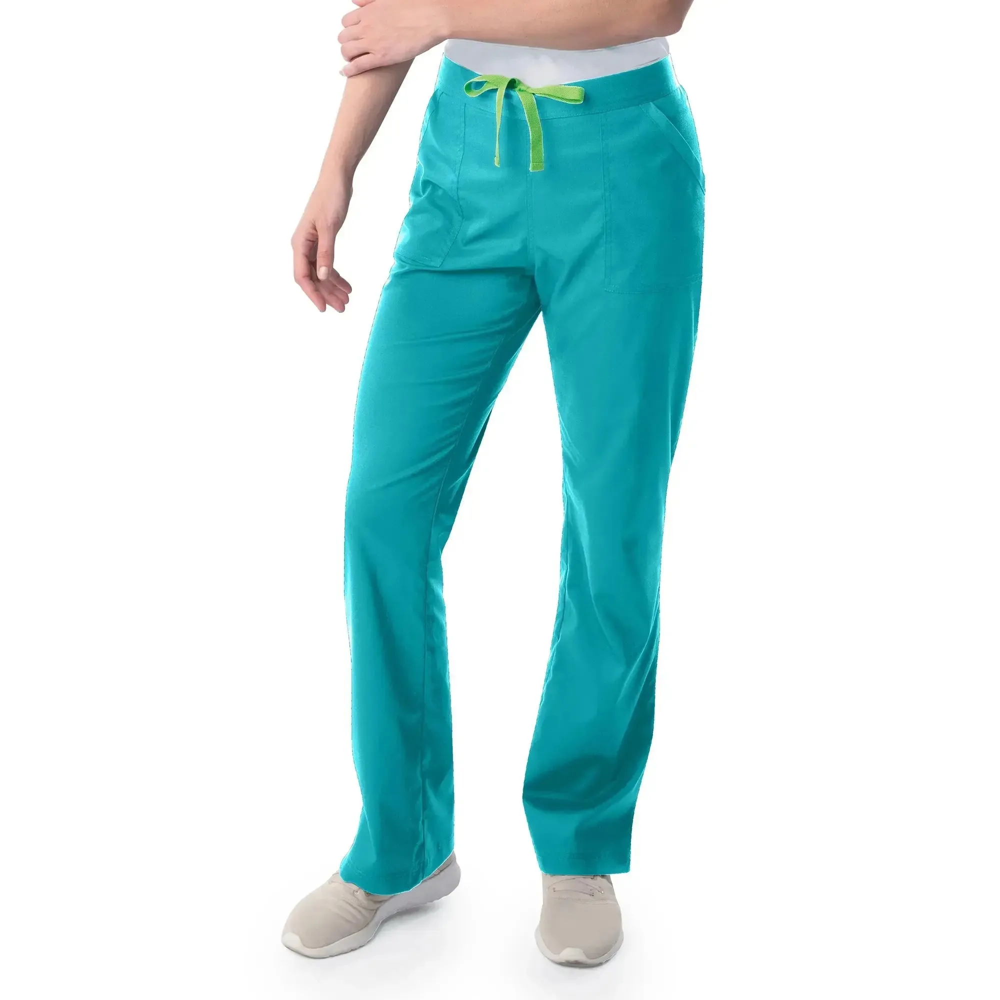 Landau ProFlex Women's Straight-Leg Cargo Scrub Pants - Petite Size