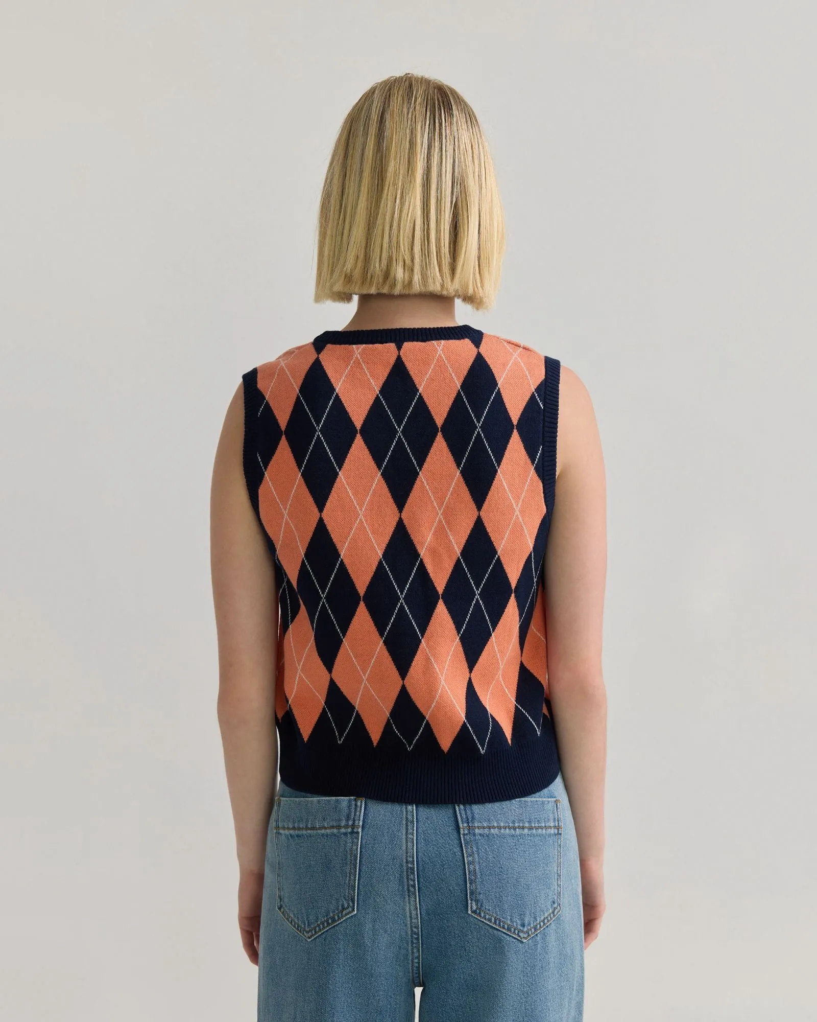 Lanie Argyle Vest