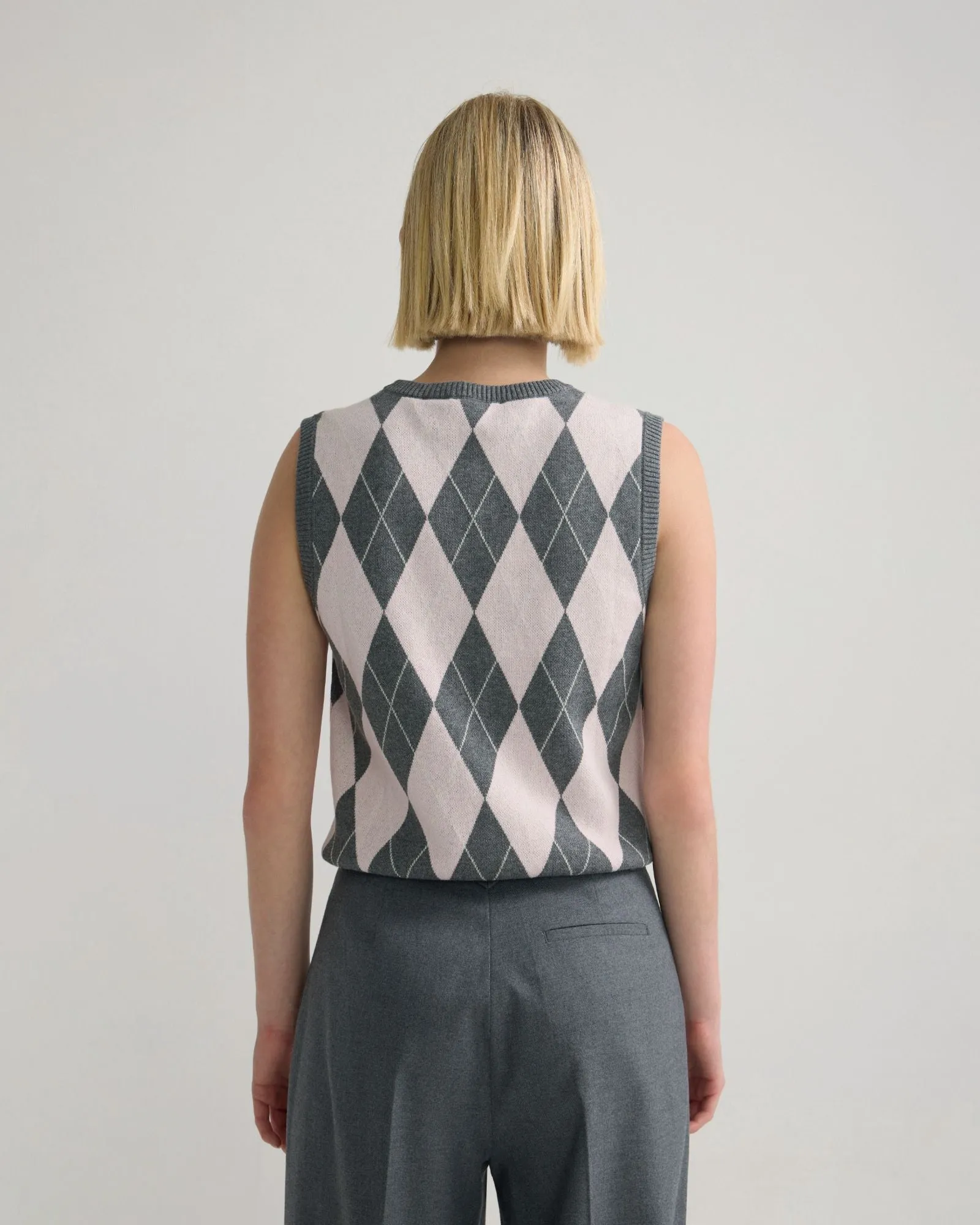 Lanie Argyle Vest