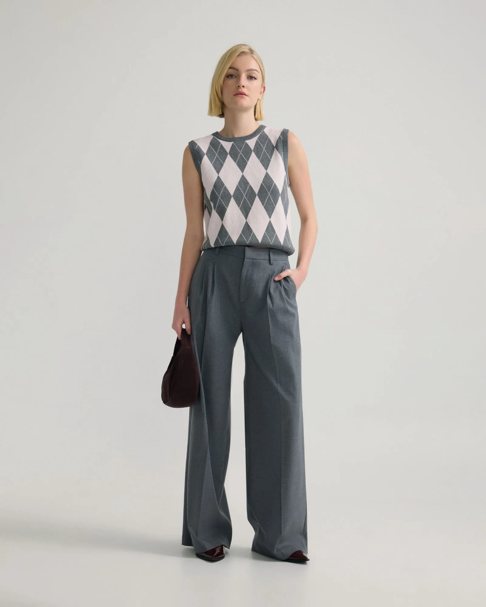 Lanie Argyle Vest