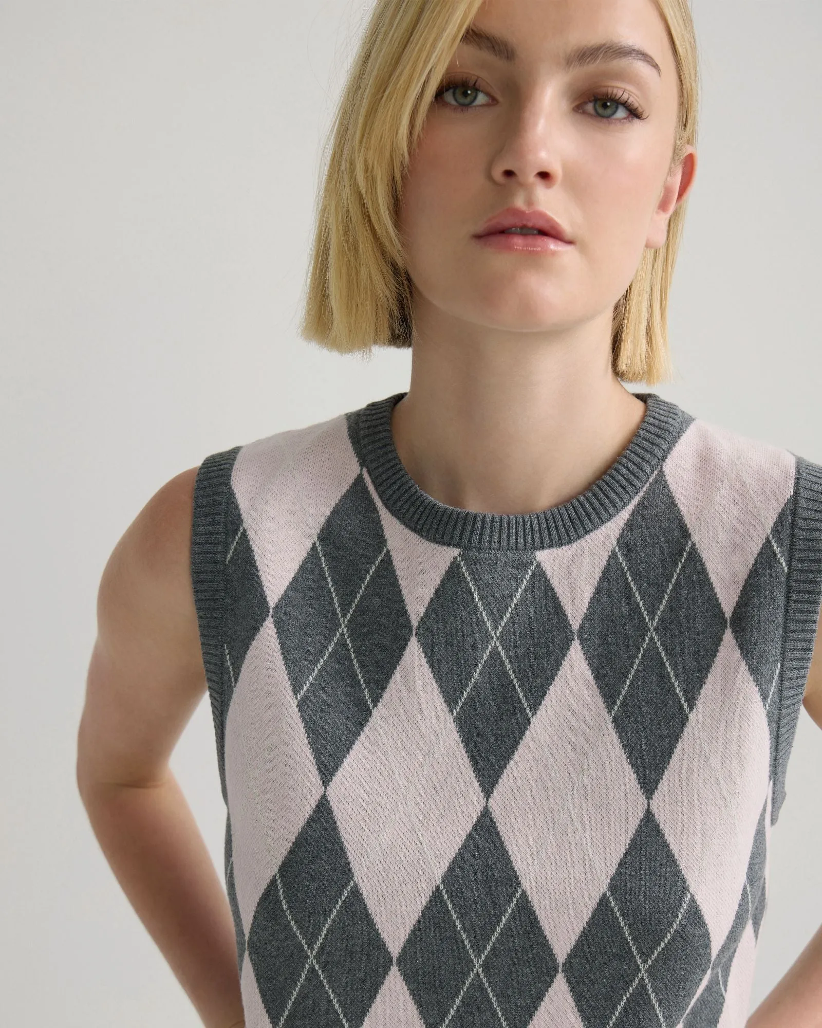 Lanie Argyle Vest