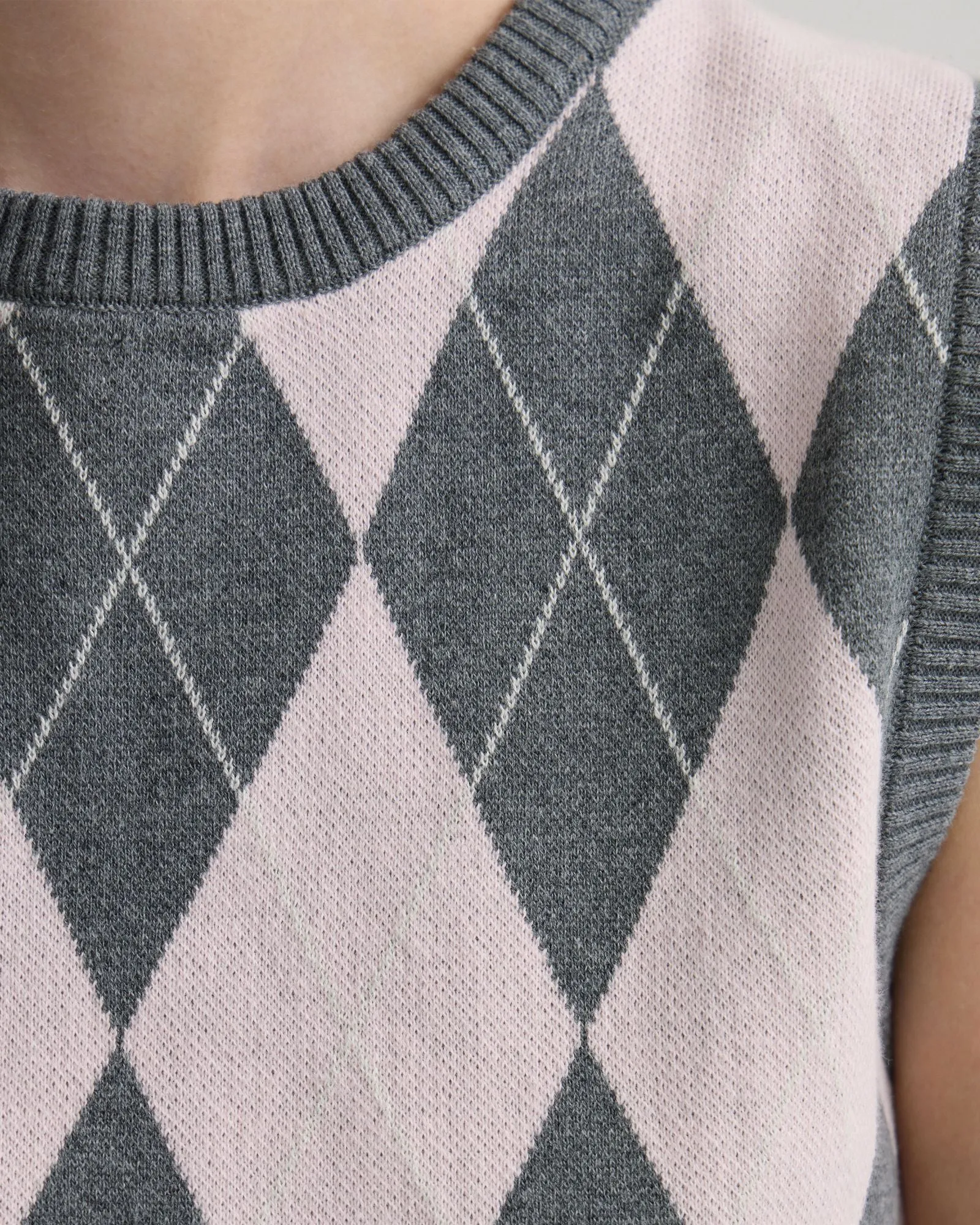 Lanie Argyle Vest