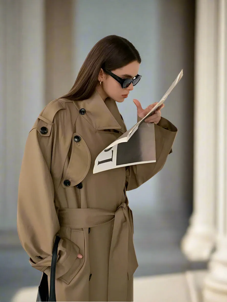 Luxurious Oversized Double Breasted Coat (S - 2X) in 2 Colors