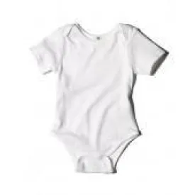 Organic Onesie - Pointelle Short Sleeve White