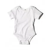 Organic Onesie - Pointelle Short Sleeve White