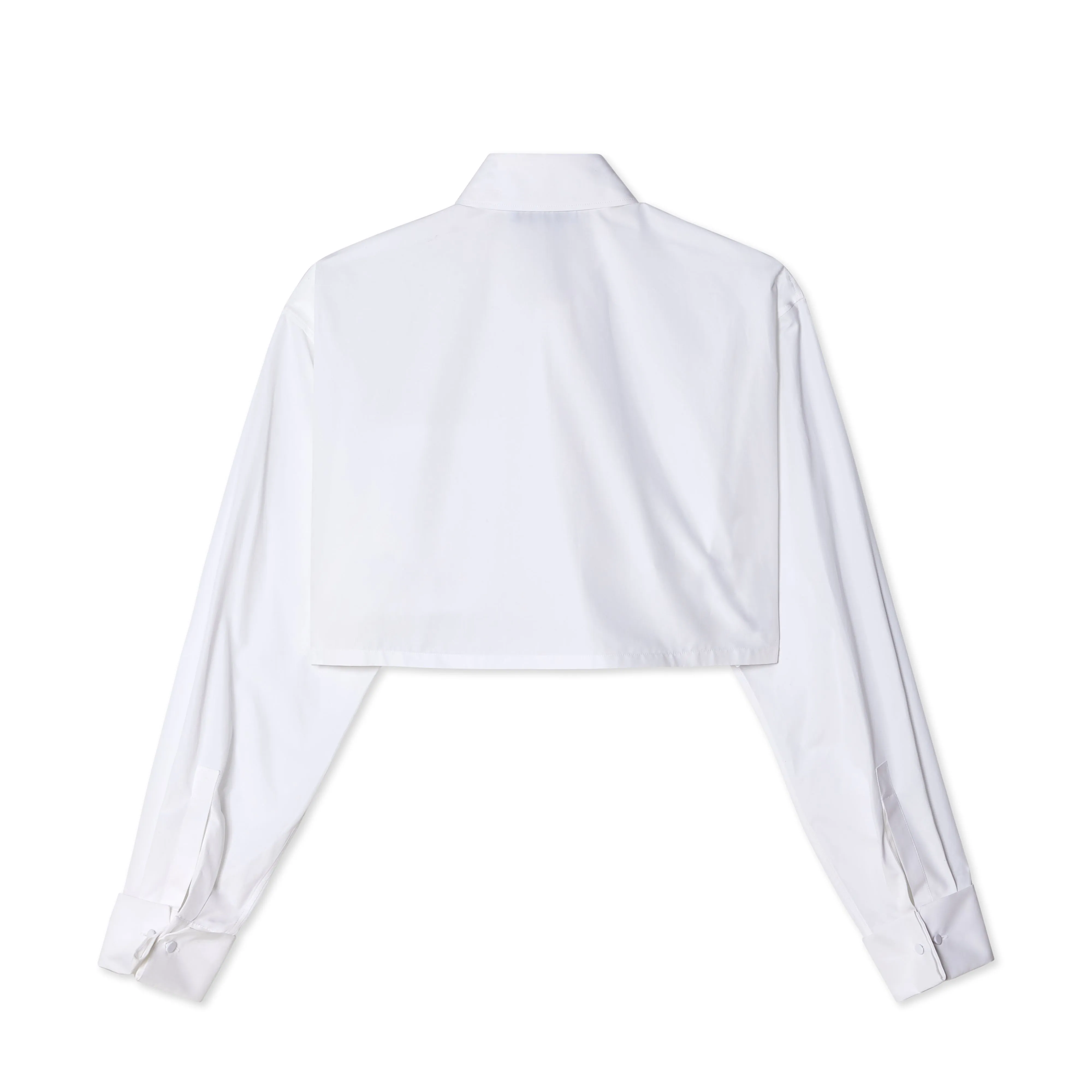 Prada - Women's Poplin Cropped Shirt - (White)