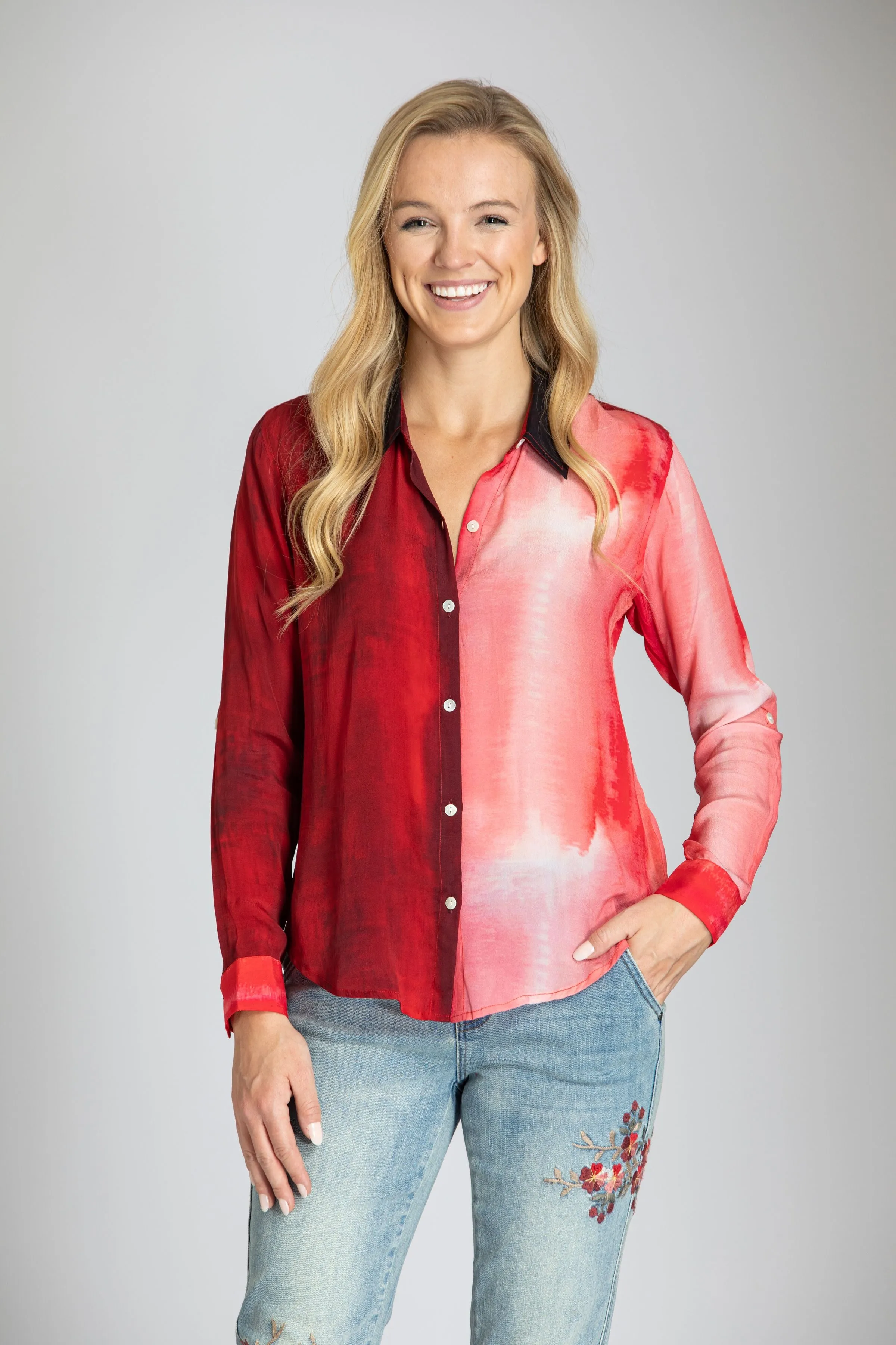 Shades of Color Blouse-2 Colors