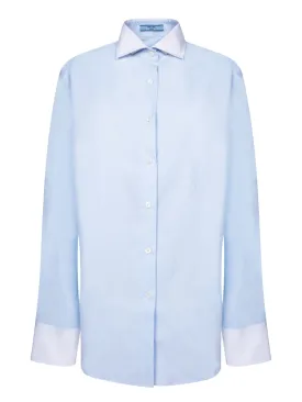 Sky Blue Poplin Oxford Shirt